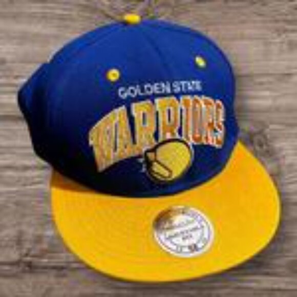 Golden State Warriors Mitchell & Ness Snapback Hat Vintage - Picture 1 of 6